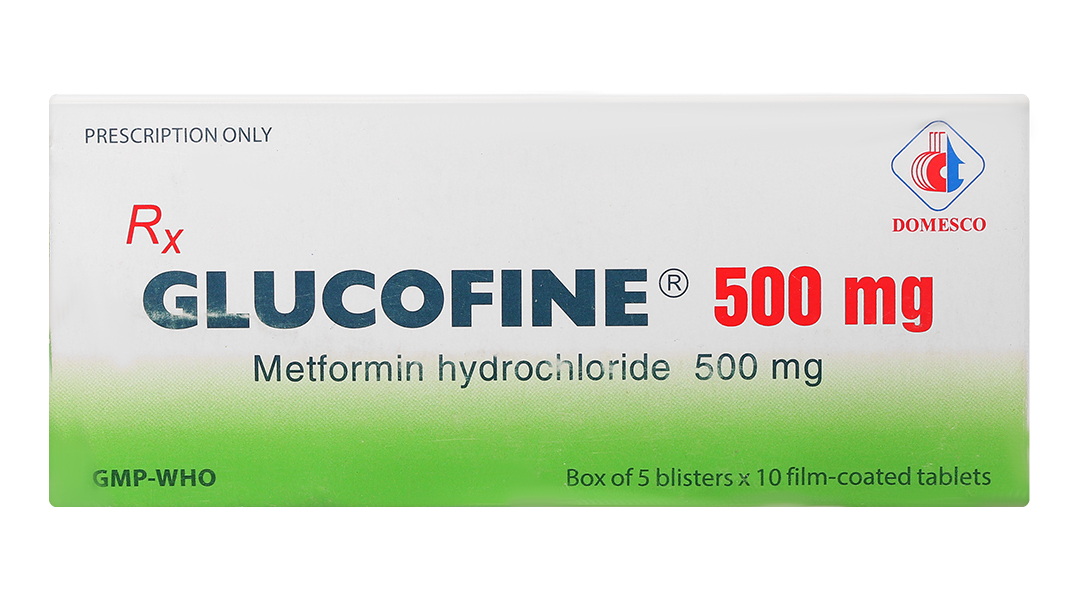 Glucofine Domesco 500mg trị đái tháo đường type 2