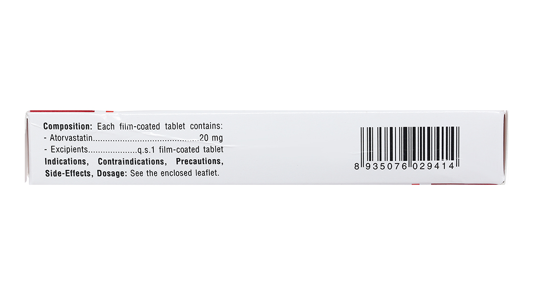 Atorvastatin TV.Pharm 20mg hỗ trợ trị tăng cholesterol máu