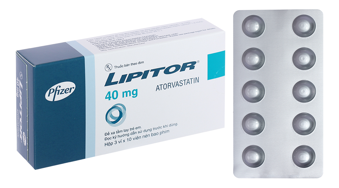 Lipitor 40mg trị rối loạn mỡ máu
