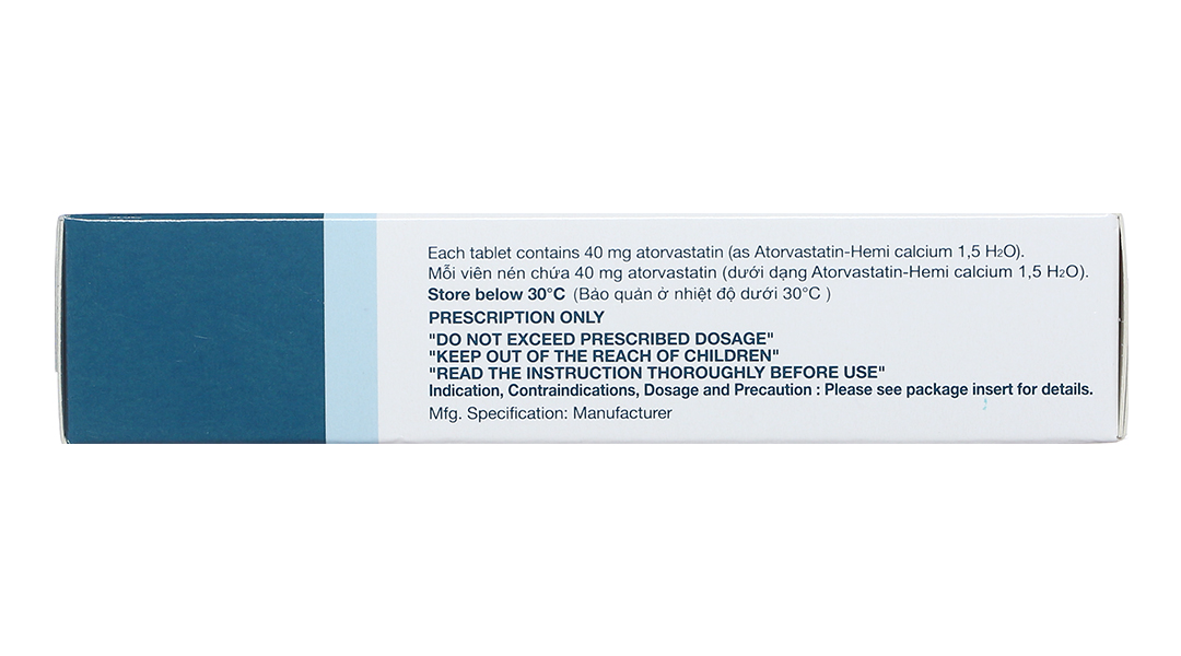 Lipitor 40mg trị rối loạn mỡ máu
