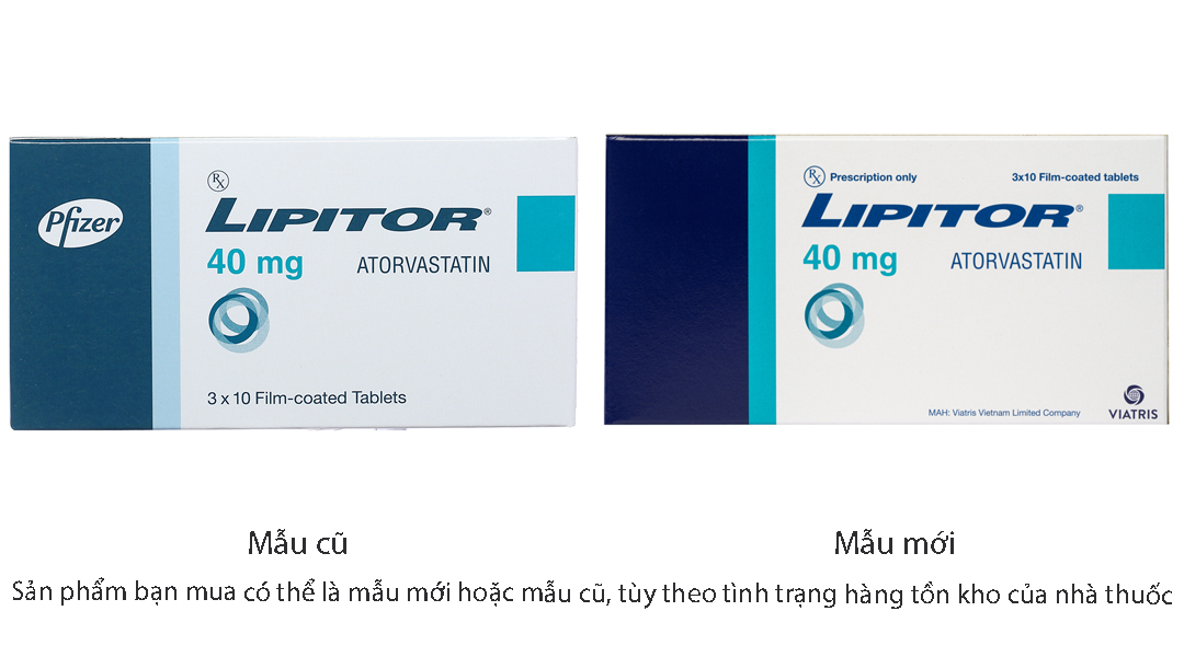 Lipitor 40mg trị rối loạn mỡ máu
