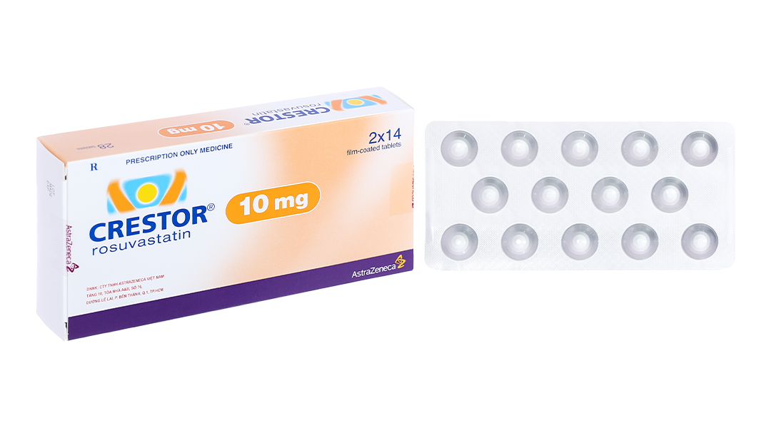 Crestor 10mg trị rối loạn mỡ máu