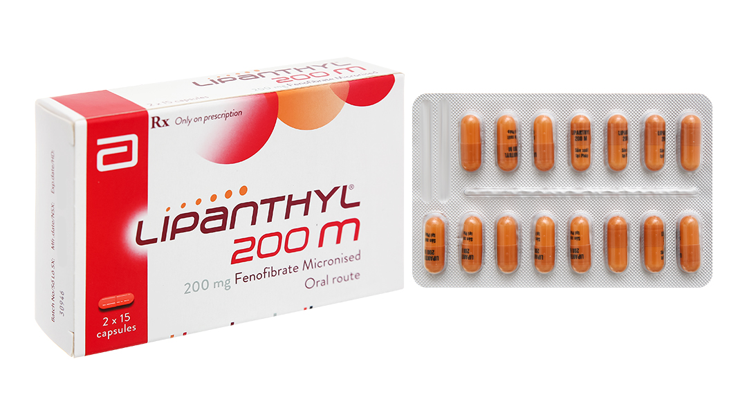 Thuốc giảm mỡ máu Lipanthyl 200mg: Công dụng, liều dùng và tác dụng phụ cần biết