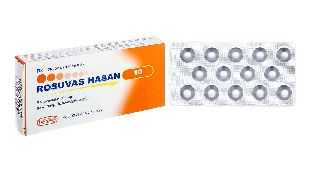 Rosuvas Hasan 10 trị rối loạn mỡ máu