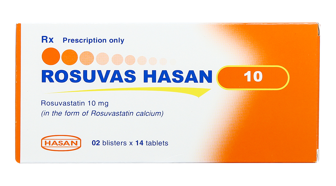 Rosuvas Hasan 10 trị rối loạn mỡ máu