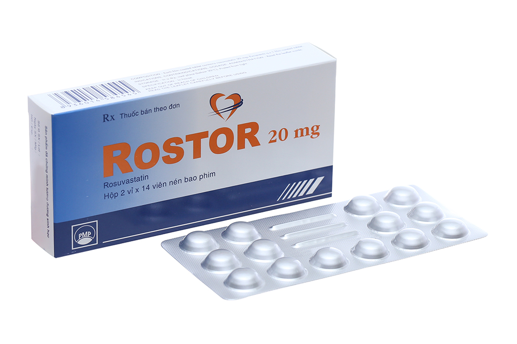 Rostor 20mg trị tăng mỡ máu