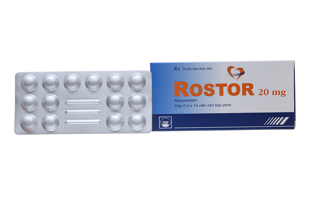 Rostor 20mg trị tăng mỡ máu