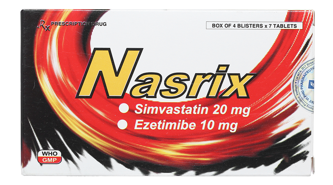 Nasrix điều trị rối loạn mỡ máu