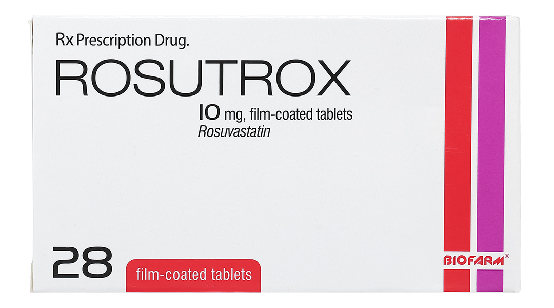 Rosutrox 10mg trị tăng cholesterol trong máu