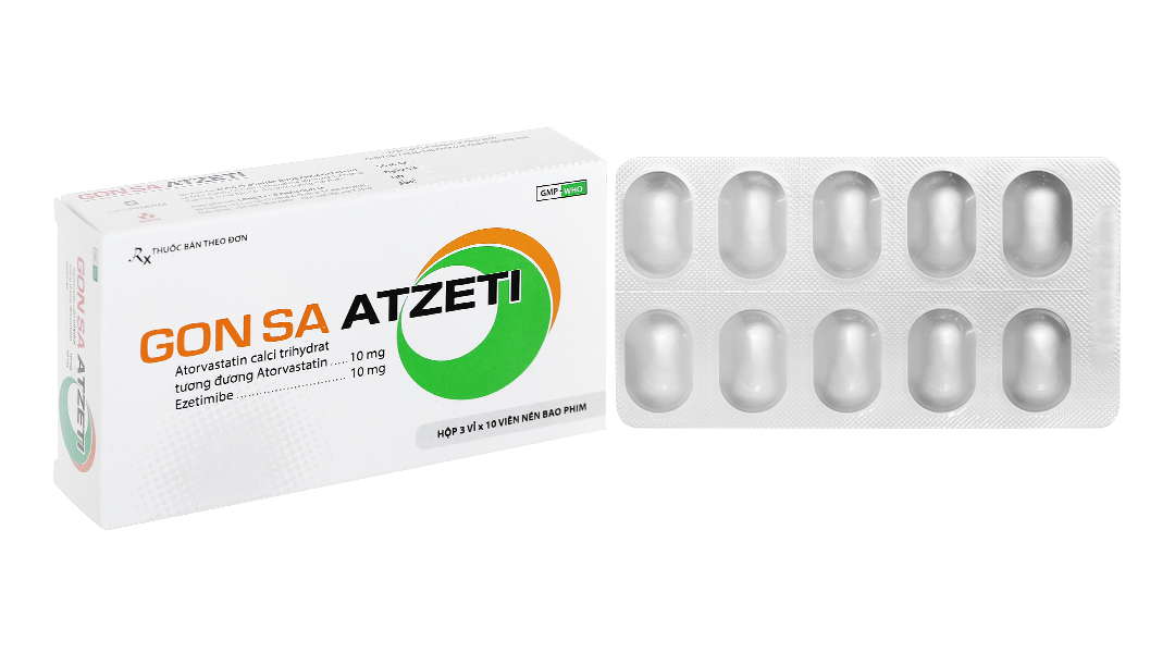 Gon Sa Atzeti 10/10mg trị rối loạn mỡ máu