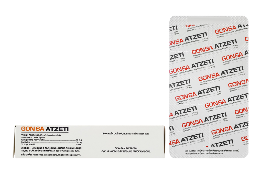 Gon Sa Atzeti 10/10mg trị rối loạn mỡ máu