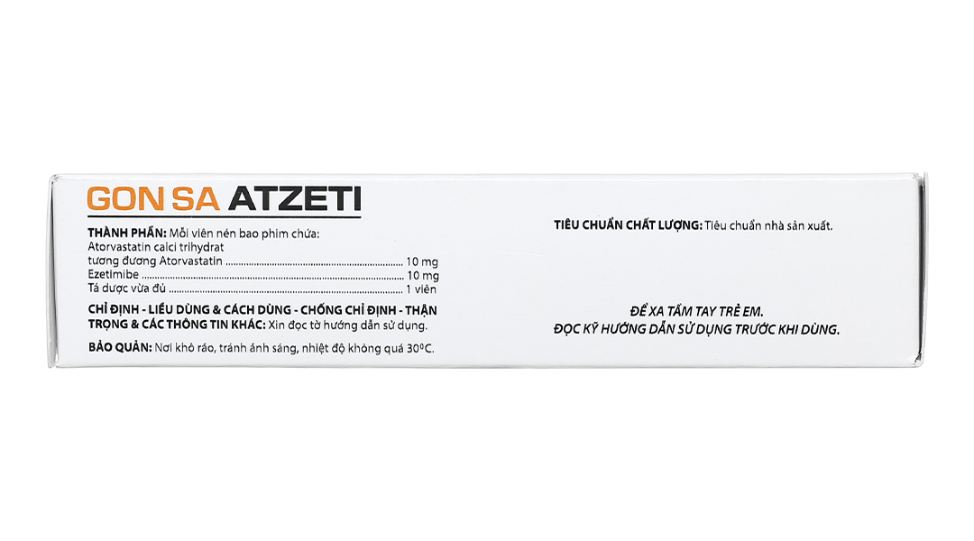 Gon Sa Atzeti 10/10mg trị rối loạn mỡ máu