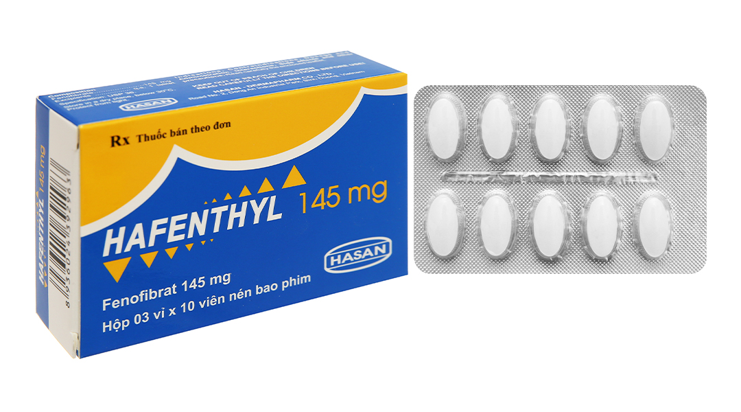 Hafenthyl 145mg trị rối loại lipoprotein máu