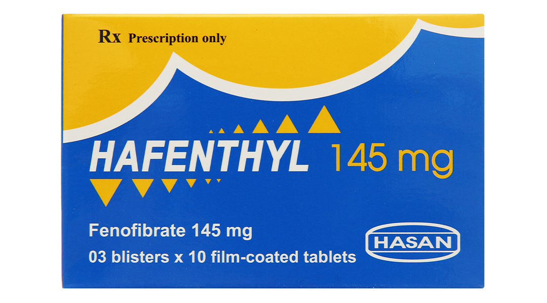 Hafenthyl 145mg trị rối loại lipoprotein máu