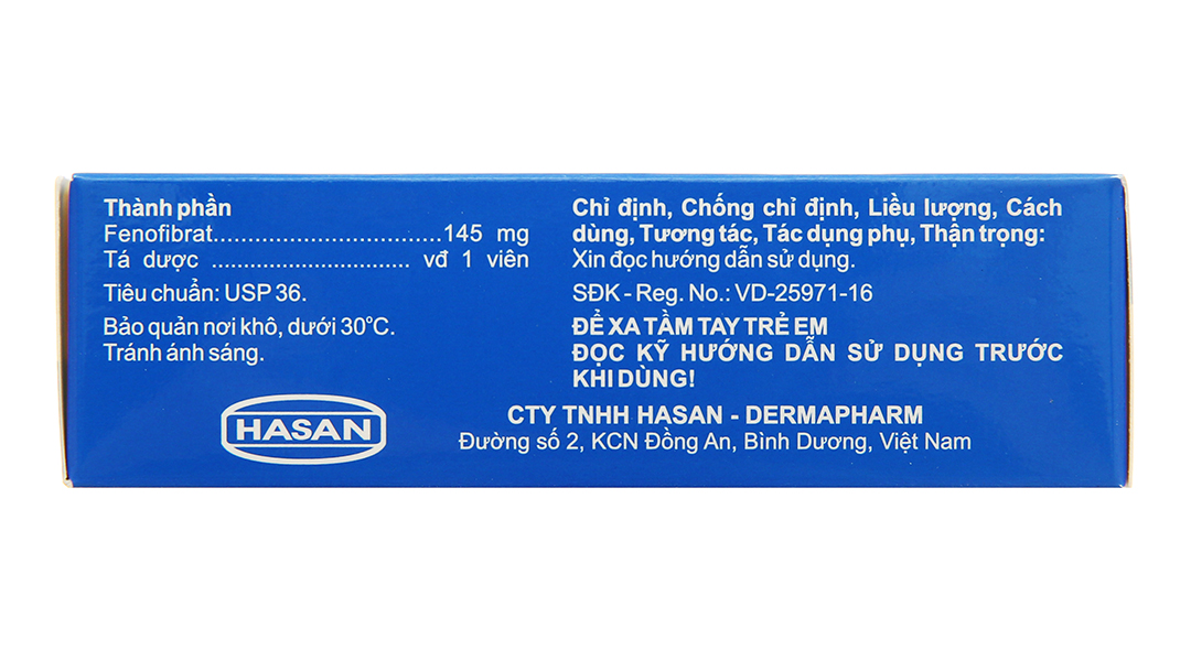Hafenthyl 145mg trị rối loại lipoprotein máu