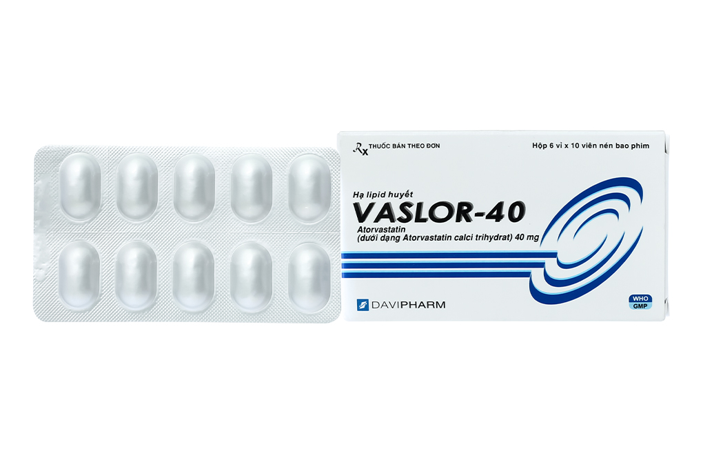 Vaslor-40 trị rối loạn mỡ máu