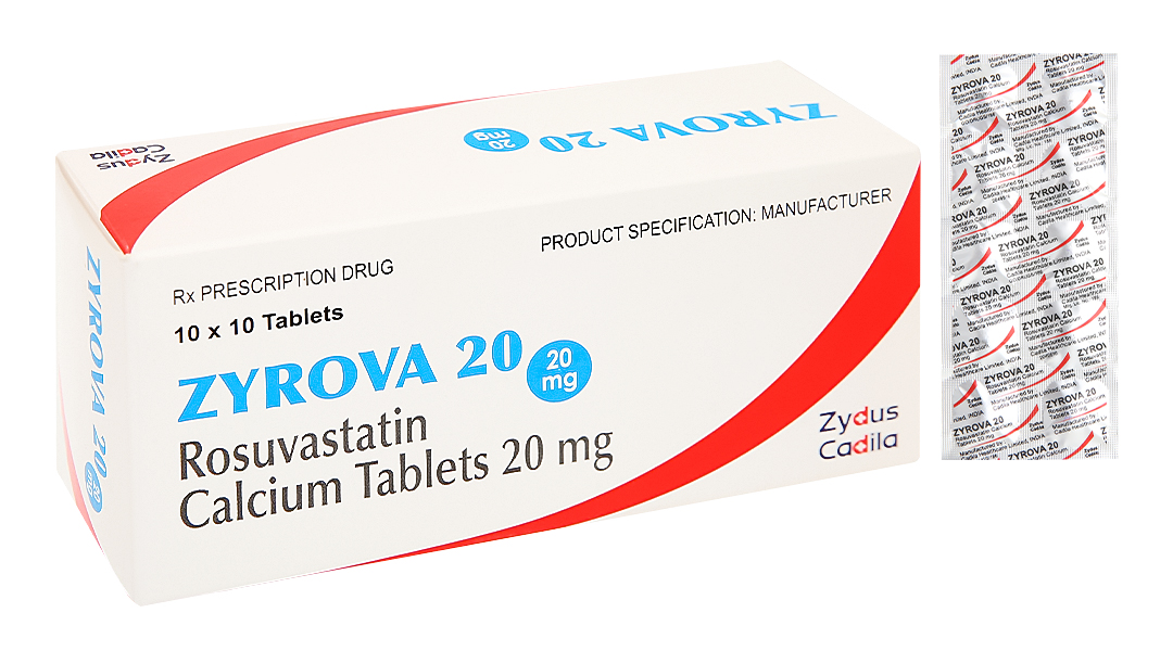 Zyrova 20 trị rối loạn mỡ máu