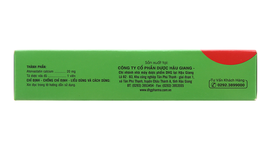Atorlip 20mg trị rối loạn mỡ máu