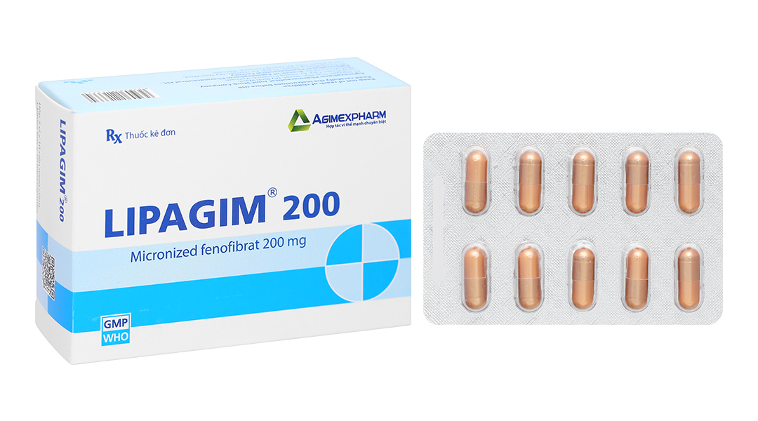 Lipagim 200 trị tăng mỡ máu như tăng Triglycerid, tăng Lipid hỗn hợp