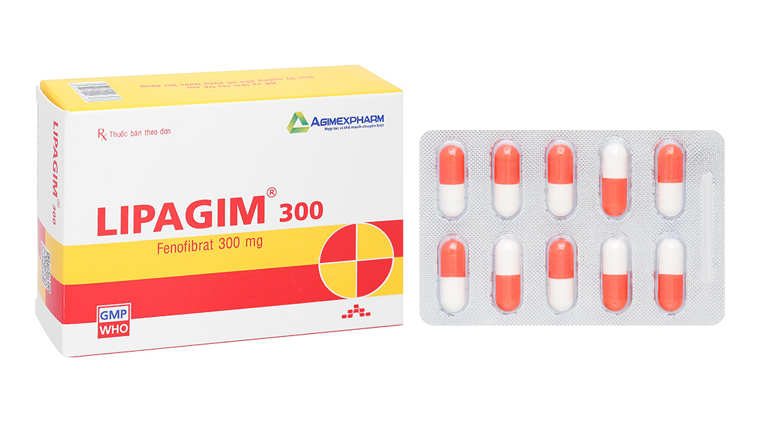 Lipagim 300 điều trị rối loạn mỡ máu, rối loạn Lipoprotein máu