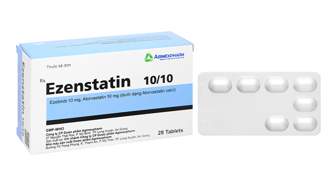 Ezenstatin 10/10 trị tăng cholesterol máu