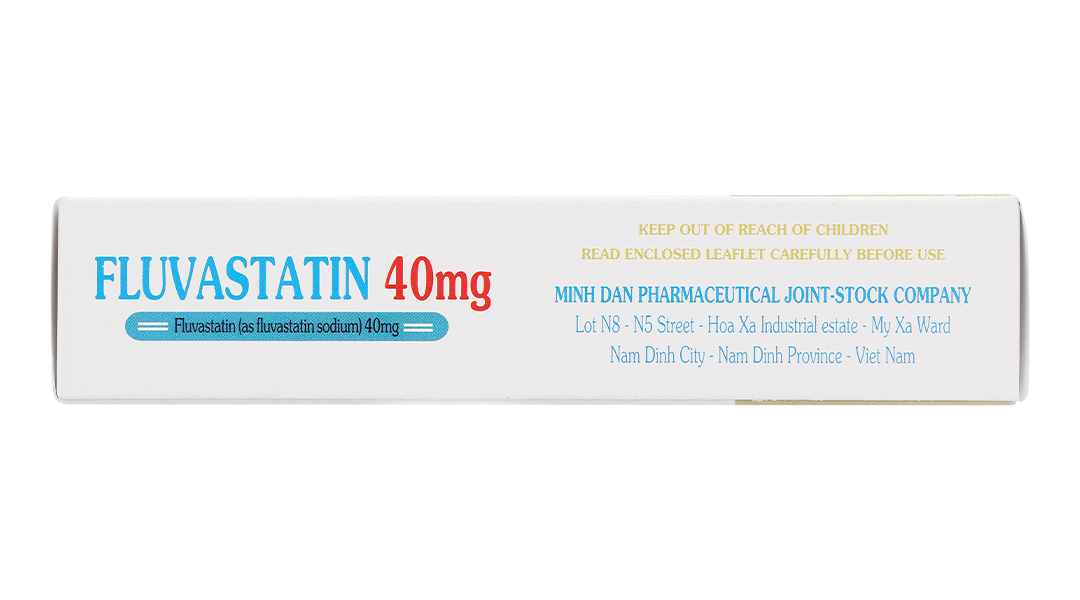 Fluvastatin MD Pharco 40mg trị rối loạn mỡ máu