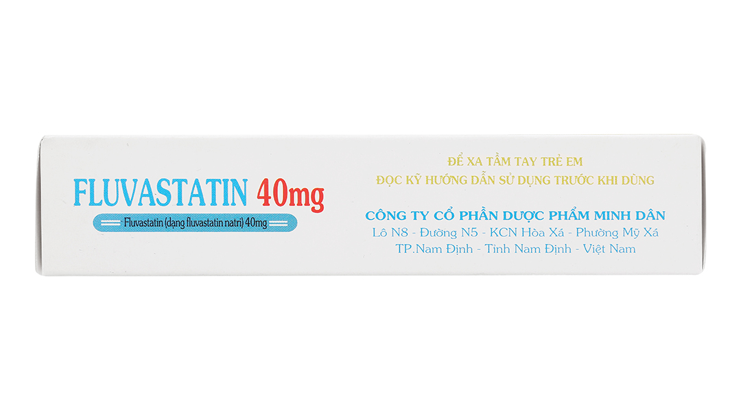 Fluvastatin MD Pharco 40mg trị rối loạn mỡ máu
