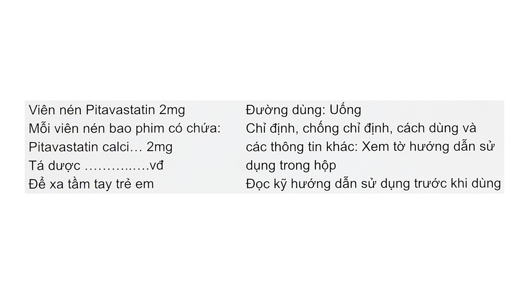 Pitator Tablets 2mg trị rối loạn mỡ máu