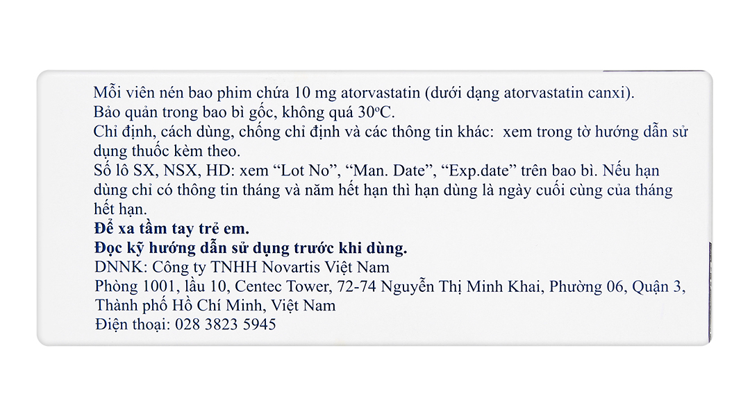 Rotacor 10mg trị tăng cholesterol máu