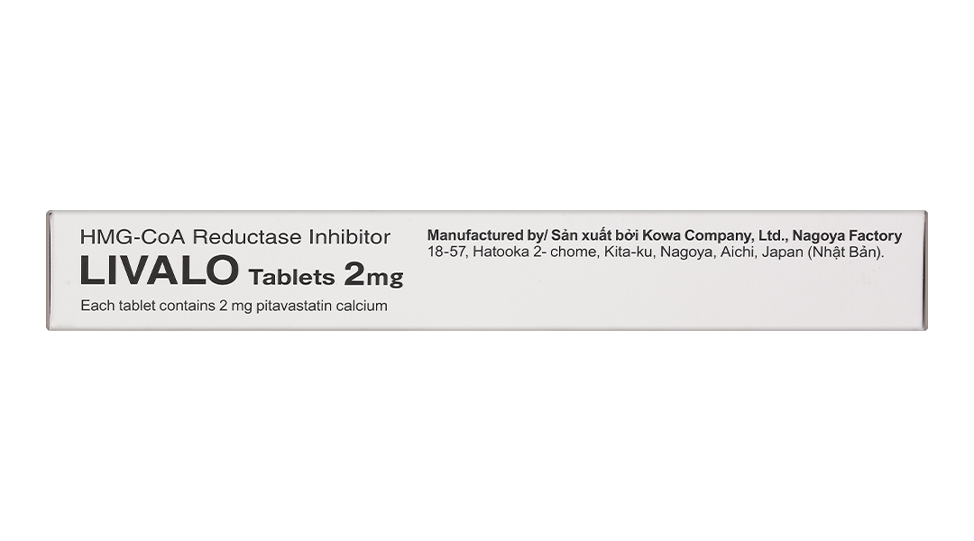 Livalo Tablets 2mg trị rối loạn lipid máu