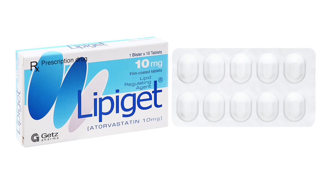Lipiget 10mg trị rối loạn mỡ máu