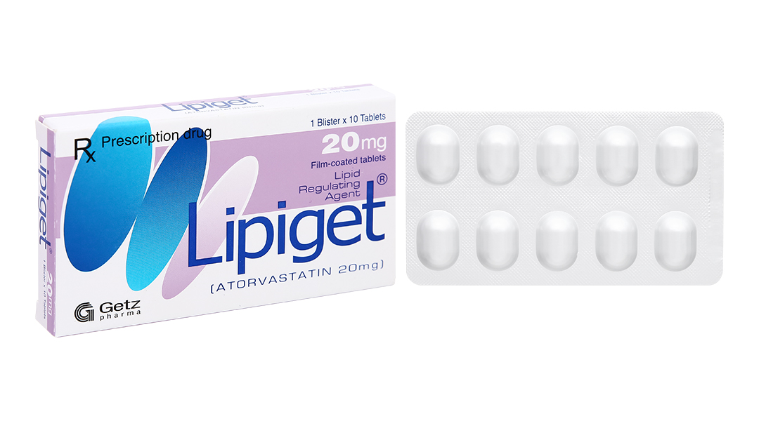 Lipiget 20mg giúp làm giảm cholesterol toàn phần