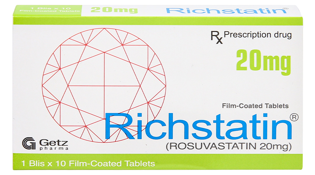 Richstatin 20mg dùng làm giảm cholesterol toàn phần