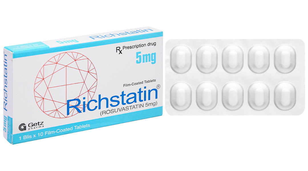 Richstatin 5mg dùng làm giảm nồng độ cholesterol toàn phần