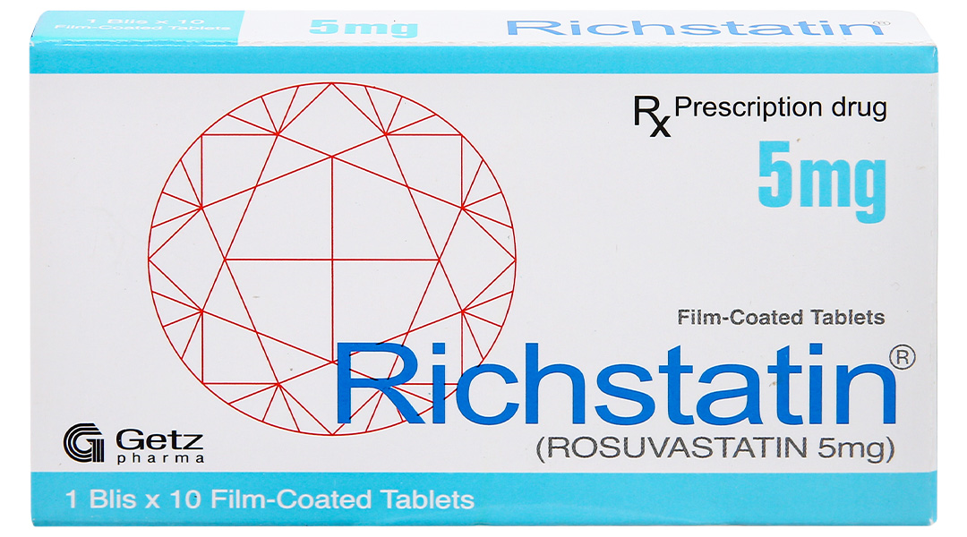 Richstatin 5mg dùng làm giảm nồng độ cholesterol toàn phần