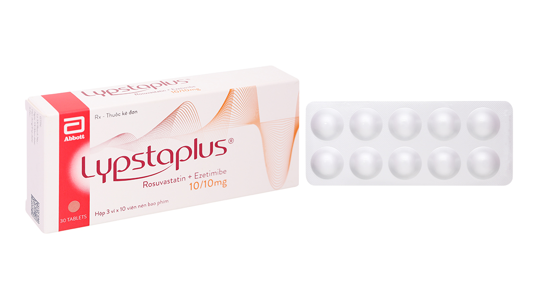Lypstaplus 10/10mg điều trị tăng cholesterol máu nguyên phát