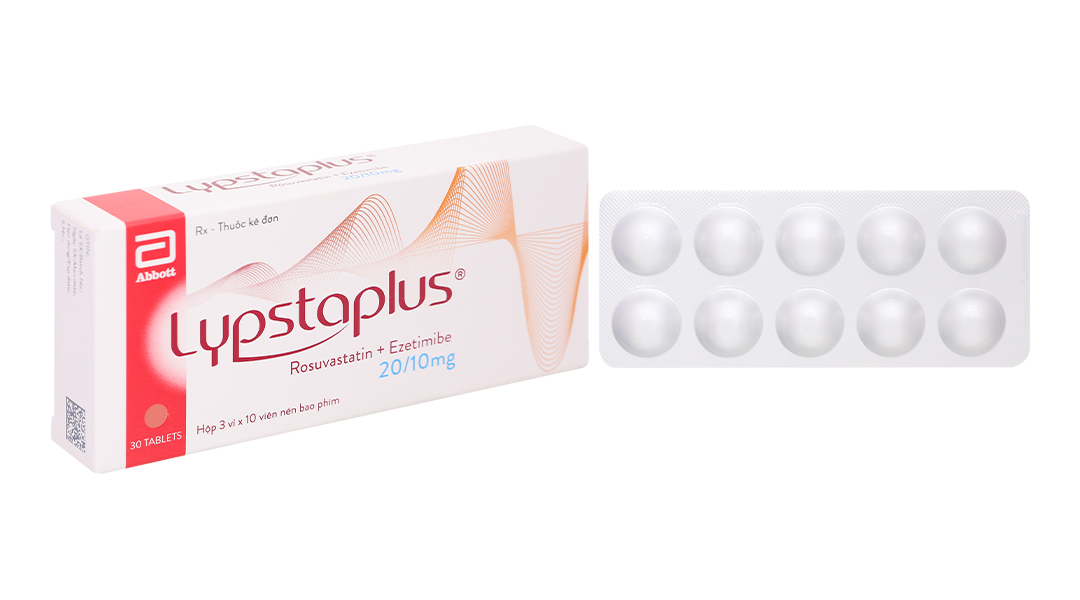 Lypstaplus 20/10mg điều trị tăng cholesterol máu nguyên phát