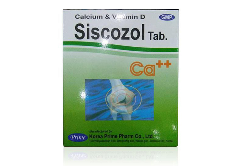 Siscozol Tab Ca++ bổ sung canxi, trị loãng xương (10 vỉ x 10 viên) - 03 ...