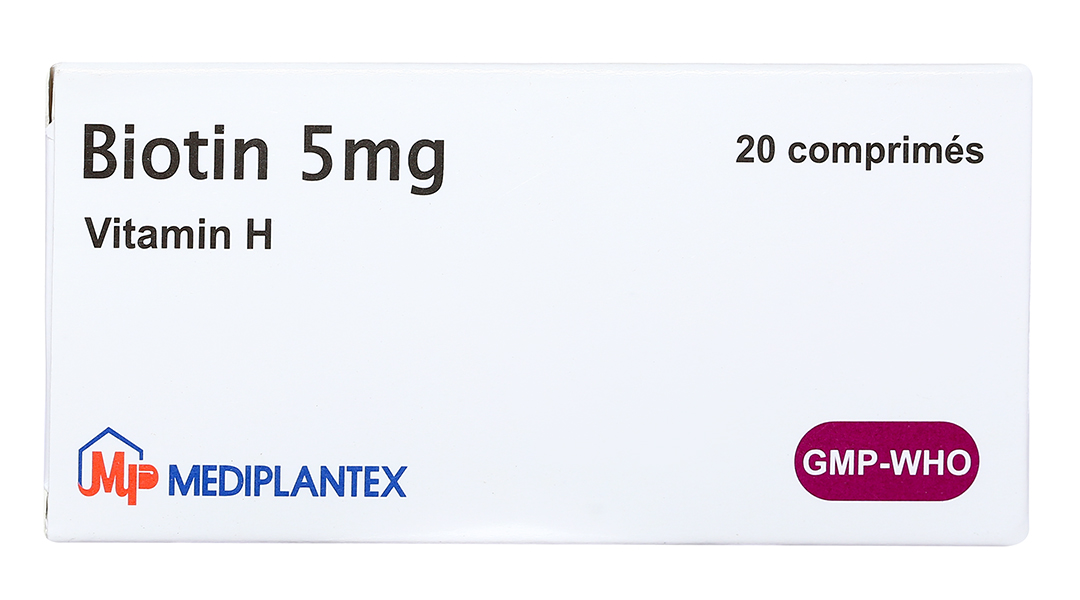 Biotin 5mg Mediplantex hỗ trợ trị viêm da, rụng tóc