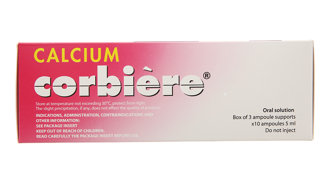 Dung dịch uống Calcium Corbière bổ sung canxi, trị loãng xương