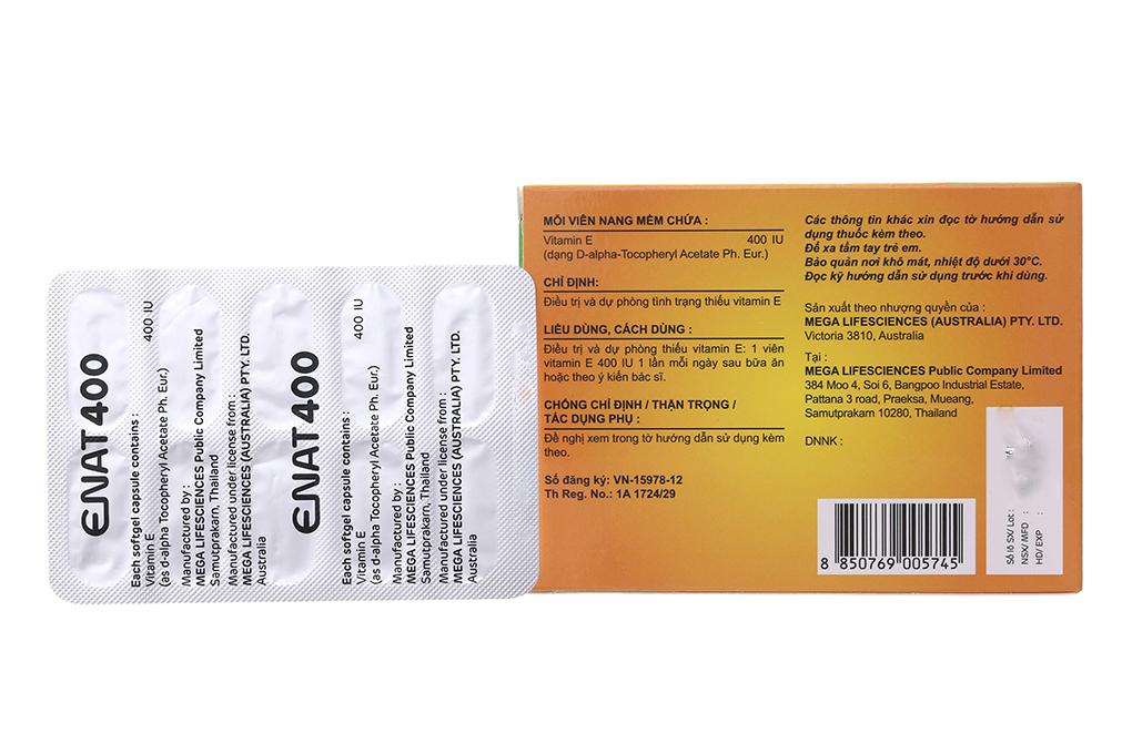 Enat 400 bổ sung vitamin E, ngừa lão hóa
