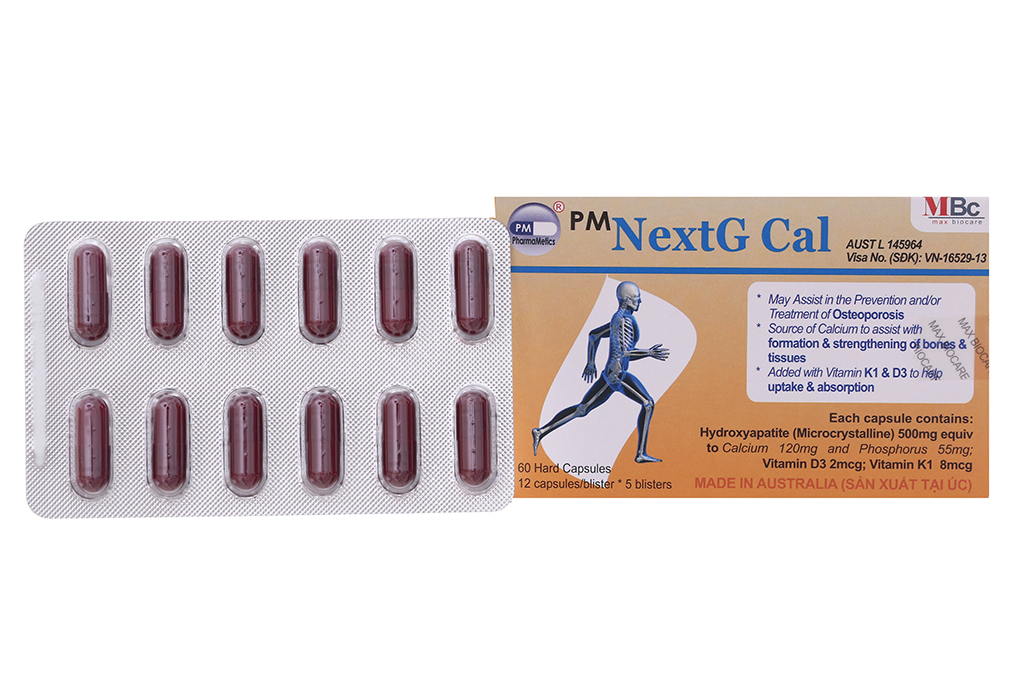 PM NextG Cal bổ sung canxi, trị loãng xương