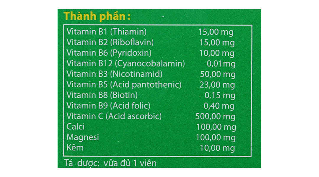 Viên nén sủi bọt Berocca Performance trị thiếu hụt vitamin B, C