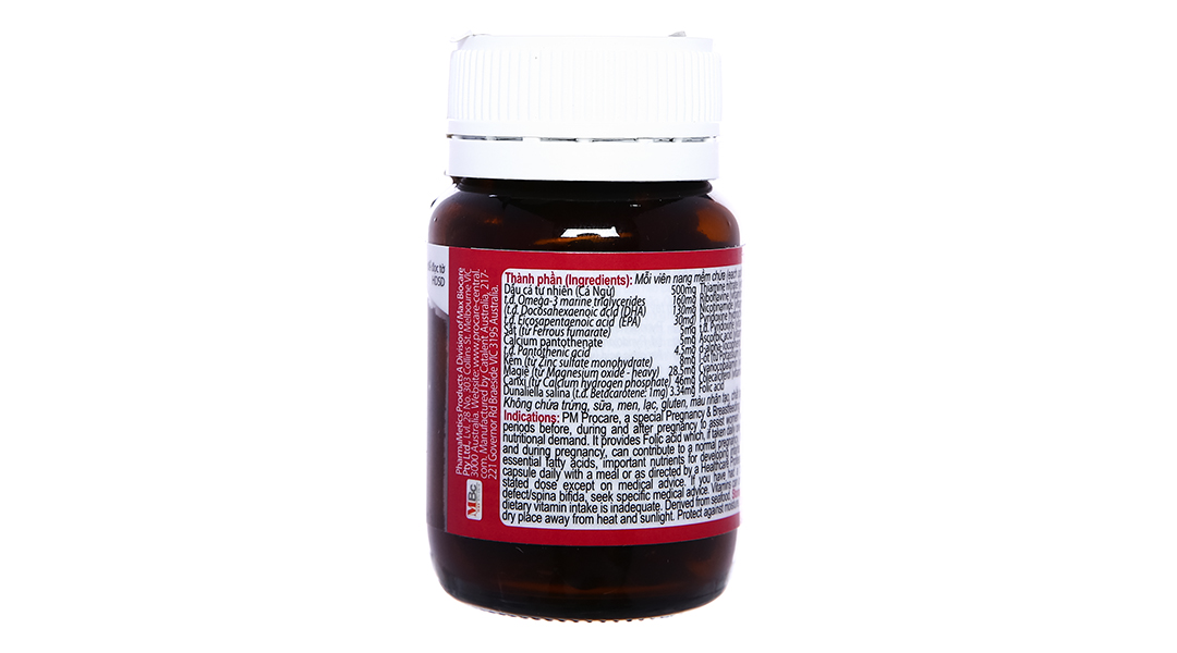 PM Procare bổ sung vitamin, khoáng chất cho phụ nữ mang thai