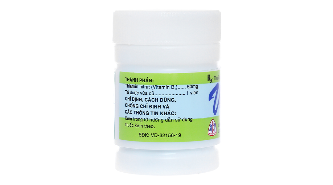 Vitamin B1 Mekophar 50mg trị viêm dây thần kinh, tê phù