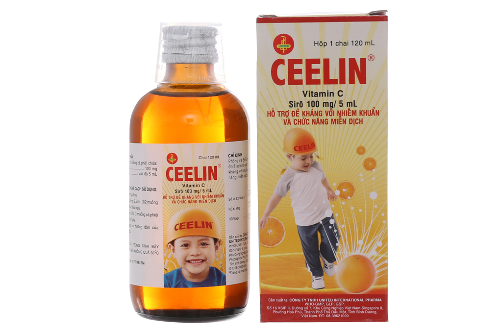 Siro Ceelin 100mg/5ml bổ sung vitamin C, tăng đề kháng
