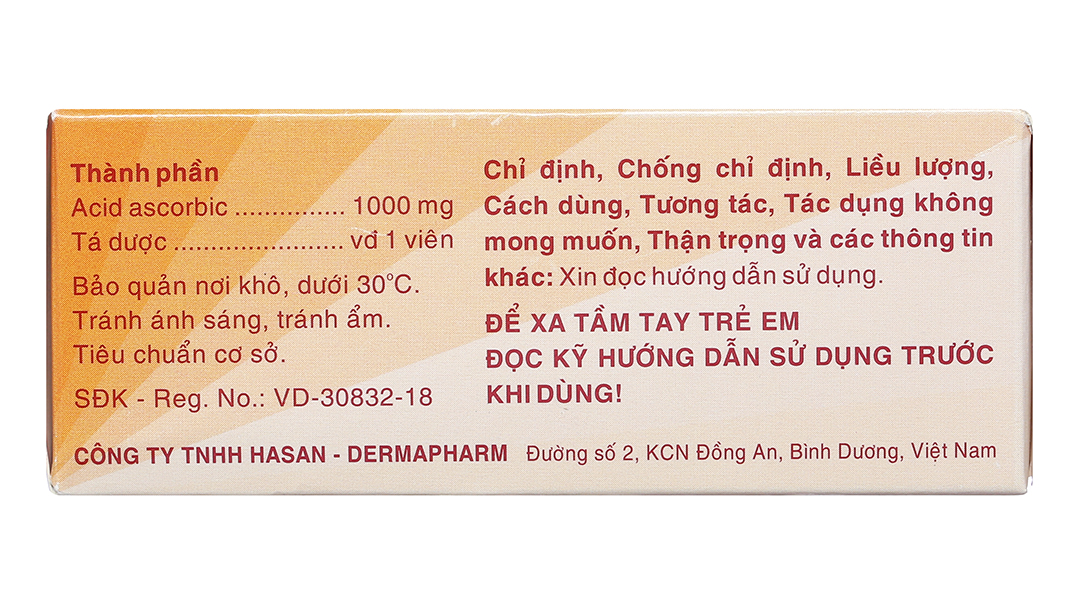 Hasan-C 1000 trị suy nhược