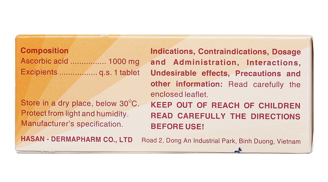 Hasan-C 1000 trị suy nhược