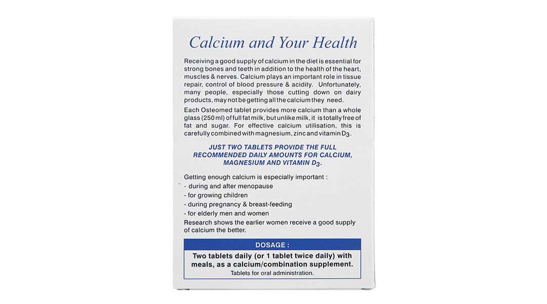 Osteomed bổ sung canxi, magie, kẽm và vitamin D3