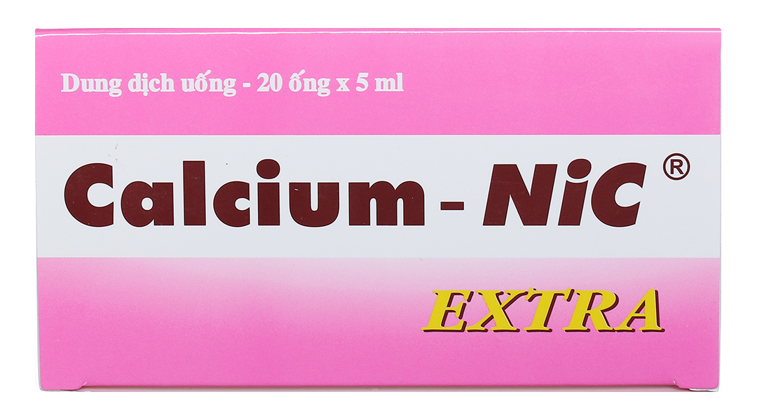Dung dịch uống Calcium-Nic Extra bổ sung calci và vitamin